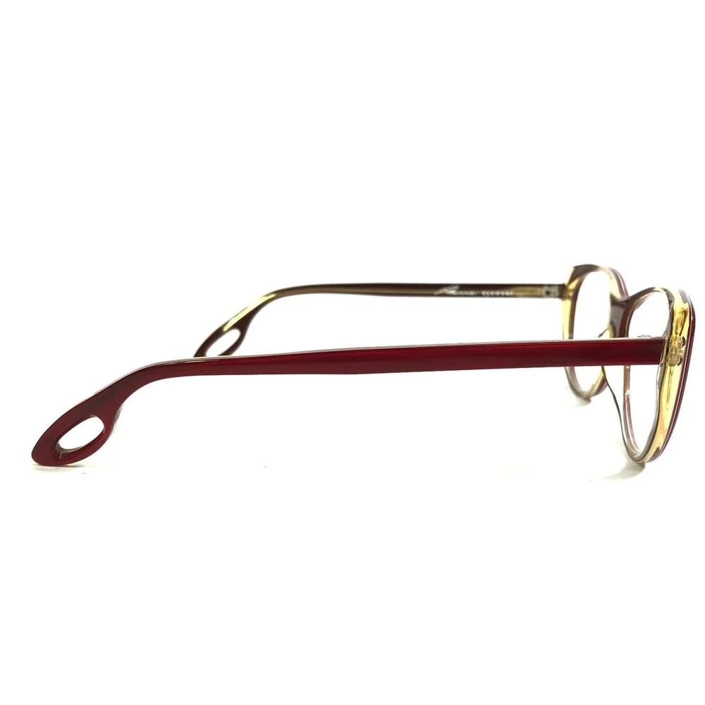 Pierre Eyeglasses Frames MARIANE T52 RA35 Red Clear Cat Eye Full Rim 51-15-140